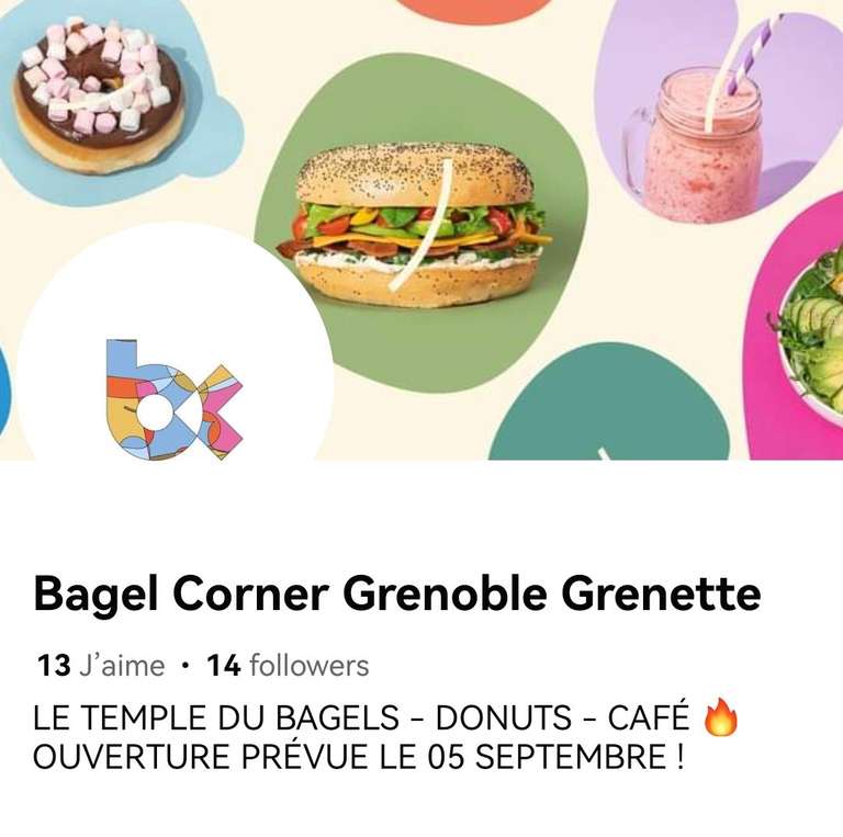 1 donut offert le jour de l'ouverture - Bagel Corner Grenoble (38)