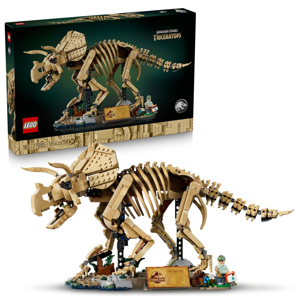 LEGO Jurassic World 77985 - Les Fossiles de Dinosaure : Le Tricératops (via remise au panier)
