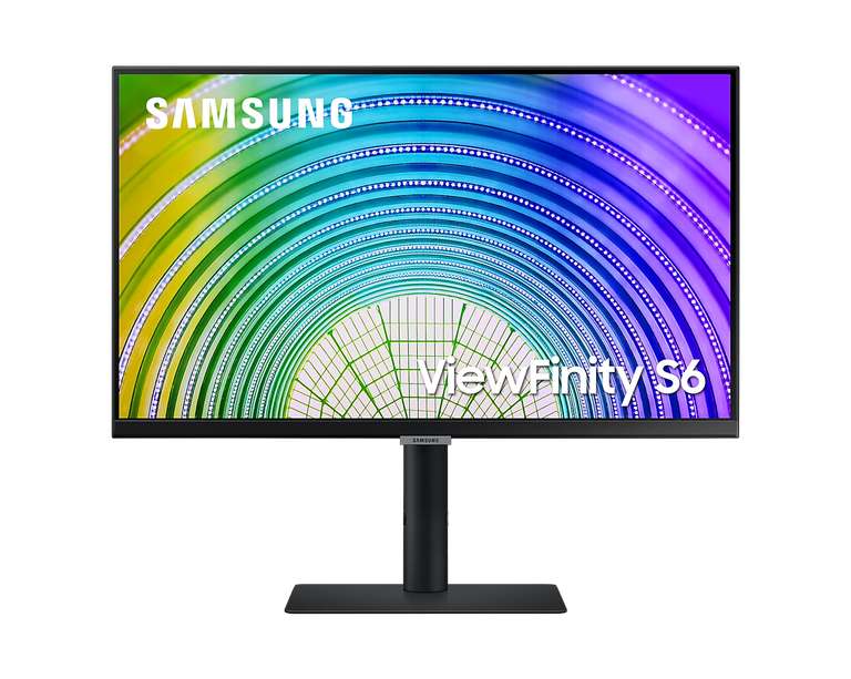 [Macif Avantages]Écran 24" Samsung ViewFinity S60U - QHD, HDR10, Dalle IPS, 75 Hz, 5 ms, FreeSync, USB-C 90W (via ODR 50€)