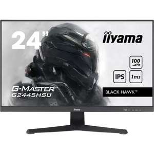Ecran PC 23.8" iiyama G-Master G2445HSU-B1 - FHD, IPS, 100Hz, 1ms, DP / HDMI, Hub USB, Haut-parleurs (+ 2€ en RP - Darty)