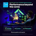 Processeur Intel Core i3-12100F - 12 Mo de cache, jusqu'à 4,30 GHz