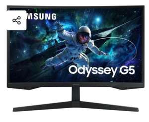 Ecran PC 32" Samsung Odyssey LS32CG552EUXEN - Incurvé, LED QHD, 165 Hz, Freesync