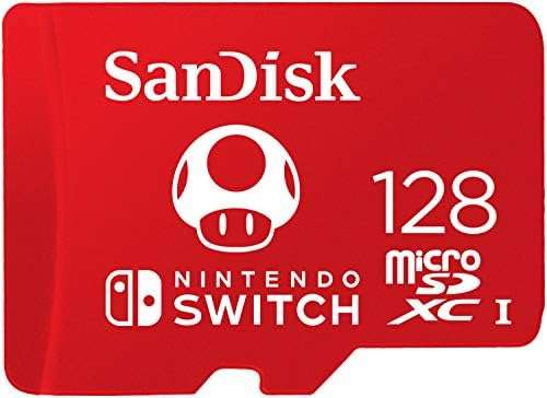 Carte mémoire microSDXC UHS-I SanDisk sous licence Nintendo - 128 Go, jusqu'à 100 MB/s, Class 10 U3