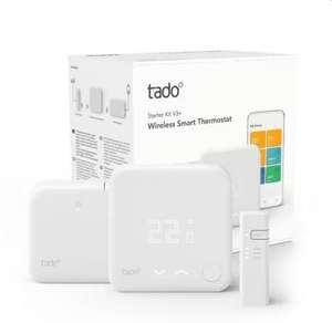 Kit de démarrage Thermostat Connecté Sans Fil Tado V3+ - blanc