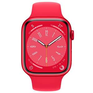 Montre connectée Apple Watch Series 8 - 41mm, Rouge (Bracelet Silicone Rouge) WIFI