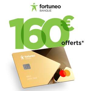 [Nouveaux clients] Jusqu'à 160€ offerts pour l'ouverture d'un compte bancaire avec souscription à une carte Gold Mastercard
