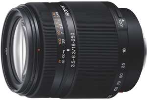 Objectif photo zoom Sony DT 18-250mm f3.5-6.3 - compatible APS-C, monture Sony A