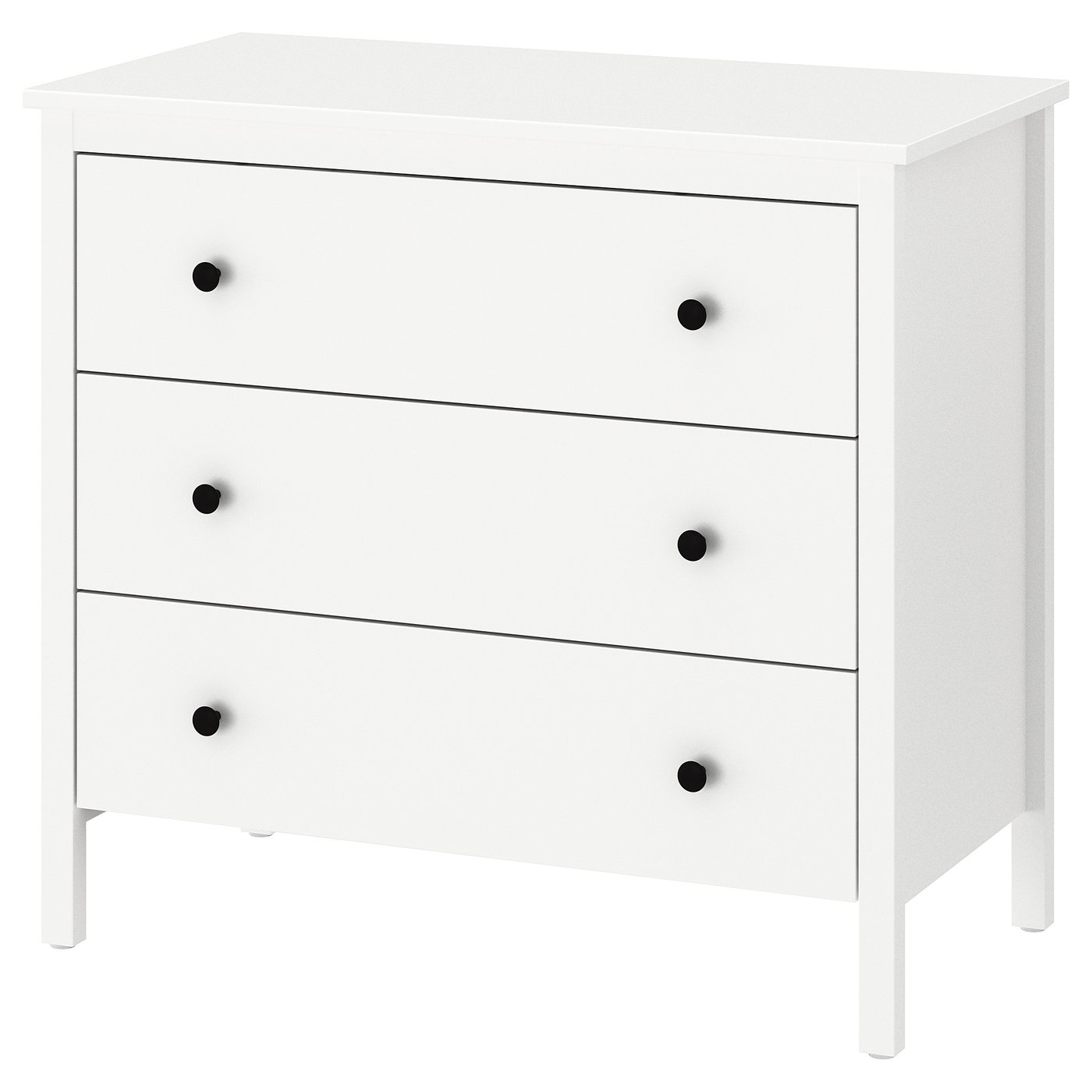 Commode 3 tiroirs Ikea Koppang blanc - I
