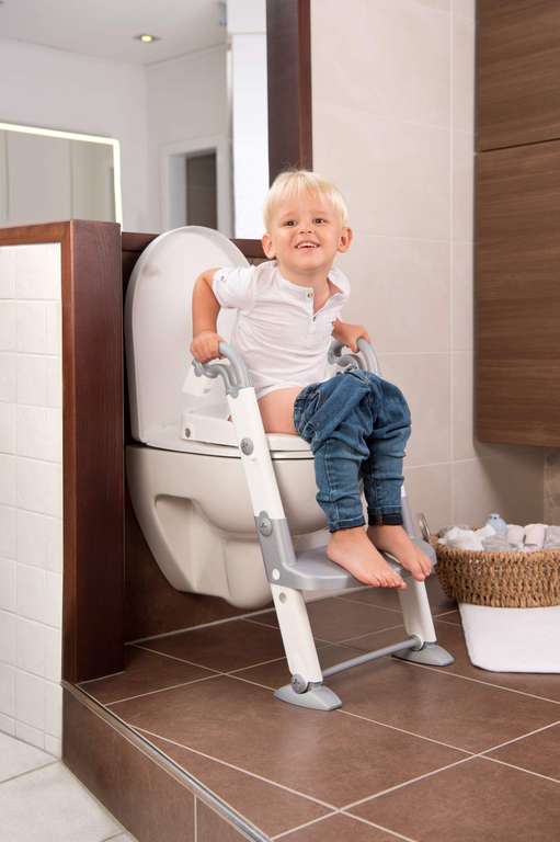 Siège Toilette Enfant Réglable Réducteur Toilette Enfant LOVICVKEM - Siège Réglable Pliable Avec Marches Antidérapantes Marches Wc Pliable