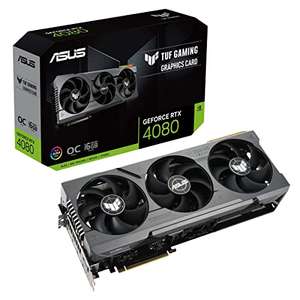 Carte graphique gaming Asus TUF Gaming NVIDIA GeForce RTX 4080 OC Edition – 16 Go GDDR6X, PCIe 4.0, HDMI 2.1a, DisplayPort 1.4a