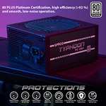 Alimentation PC full-modulaire Spyco Typhoon PS-1001 - 1000W, ATX 3.0, PCIe 5.0, 80 Plus Platinum