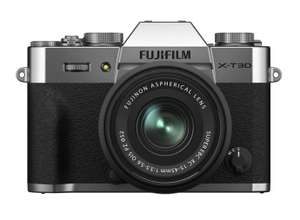 Pack Appareil Photo Hybride Numérique Fujifilm XT-30 II Silver + Objectif XC 15-45mm f/3.5-5.6 OIS PZ + 2ème Batterie + Carte SD 32 Go Pro