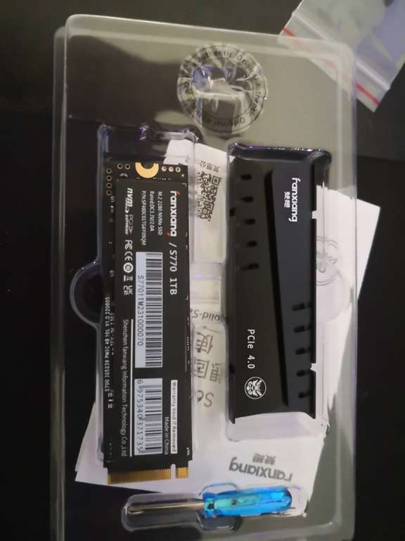 SSD interne M.2. NVMe Fanxiang, PCIe 4.0 - 2To (compatible PS5)