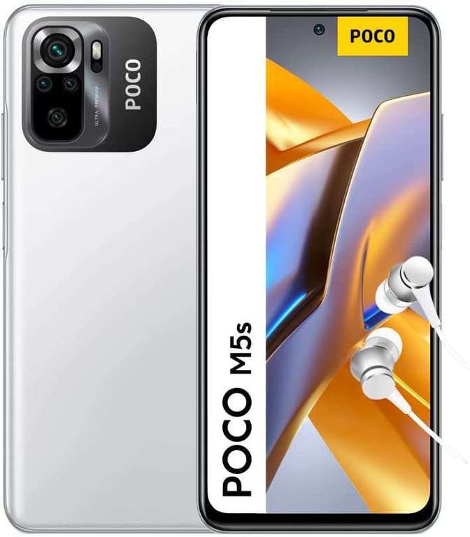 Smartphone 6.43" Xiaomi POCO M5s - AMOLED FHD+, Helio G95, RAM 4 Go, 128 Go, 64 MP, 5000 mAh (Entrepôt France)