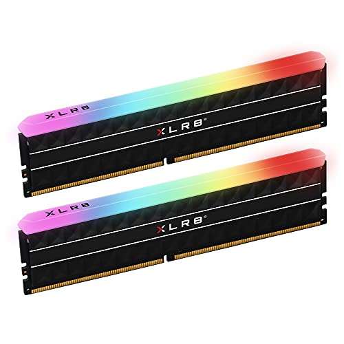 Kit Mémoire DDR4 RGB PNY XLR8 Gaming REV - 32Go (2x16Go), 3200Mhz, CL16