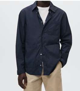 Surchemise 100% Coton à poches Homme - Bleu marine (du S au XL)