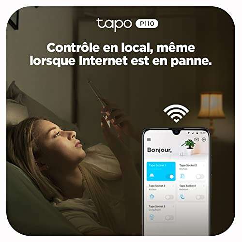 Prise connectée Wi-Fi TP-Link Tapo P110 avec suivi consommation