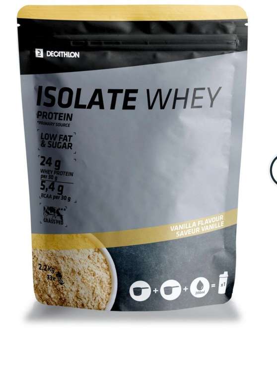 Whey proteine isolate vanille - 2,2 kg