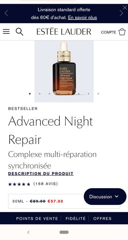 Sérum complexe multi-réparation Soin Estée Lauder Advanced Night Repair - 30 ml