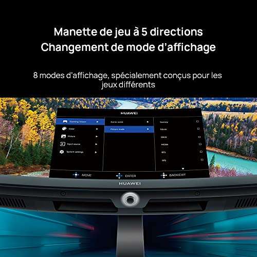 Écran PC 27" Huawei MateView GT - QHD (2560 x 1440), 165 Hz, Dalle VA, Incurvé, HDR, Pied réglable (+ 12.50€ en Rakuten Points)