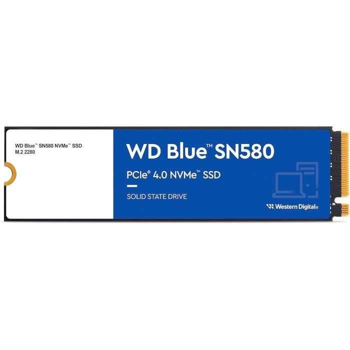 SSD interne NVME Western Digital SN580, PCIe Gen4 - 2To