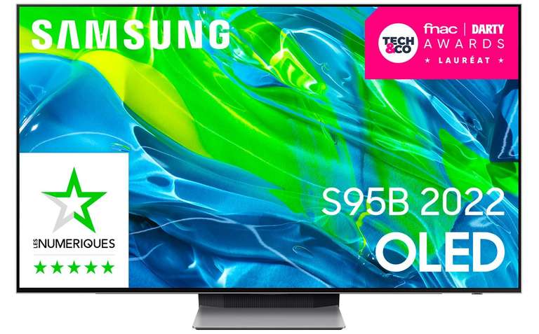 TV 55" Samsung QE55S95B (2022) - OLED, 4K UHD, 120 Hz, HDR10+, HLG, Smart TV (Occasion - état: parfait)