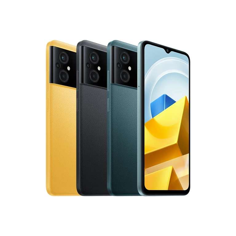 Smartphone 6.58" Xiaomi Poco M5 - 4 Go de RAM, 64 Go, Couleur noir, vert ou jaune (entrepôt France)