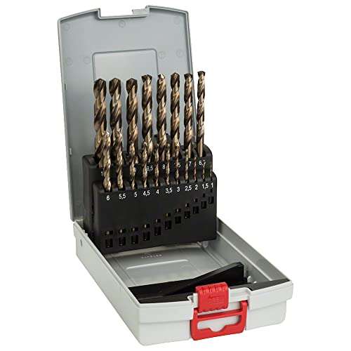 Coffret de forets acier cobalt Bosch Professional ProBox (2608587014) - 19 pièces
