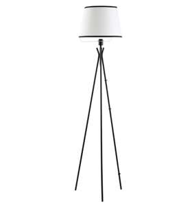Lampadaire Trépied Design Contemporain Homcom - Bicolore Noir Blanc (Vendeur tiers)