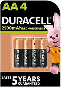 Lot de 4 piles rechargeables Duracell (via abonnement)