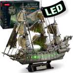 Puzzle 3D CubicFun avec LED - Bateau Pirate Hollandais Volant, 360 pièces (entrepôt Pologne)