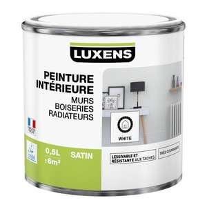 Sélection de Pots de Peinture Luxens en Promotion - Ex: Peinture, mur, boiserie, radiateur, Satinée Blanche - Saint-Denis La plaine (93)
