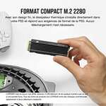 [Prime] SSD Interne 2 To Corsair MP600 Pro LPX - NVMe M.2, Gen4 x4, dissipateur inclus (compatible PS5)