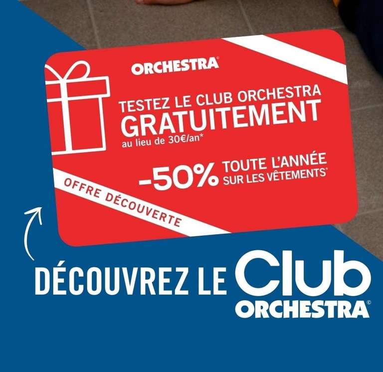 Club Orchestra accessible gratuitement pour les non adhérents