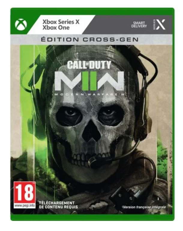 Call Of Duty Modern Warfare II édition cross gen sur PS4 (mise à niveau ps5) et Xbox Series X (via 35€ de fidélité)