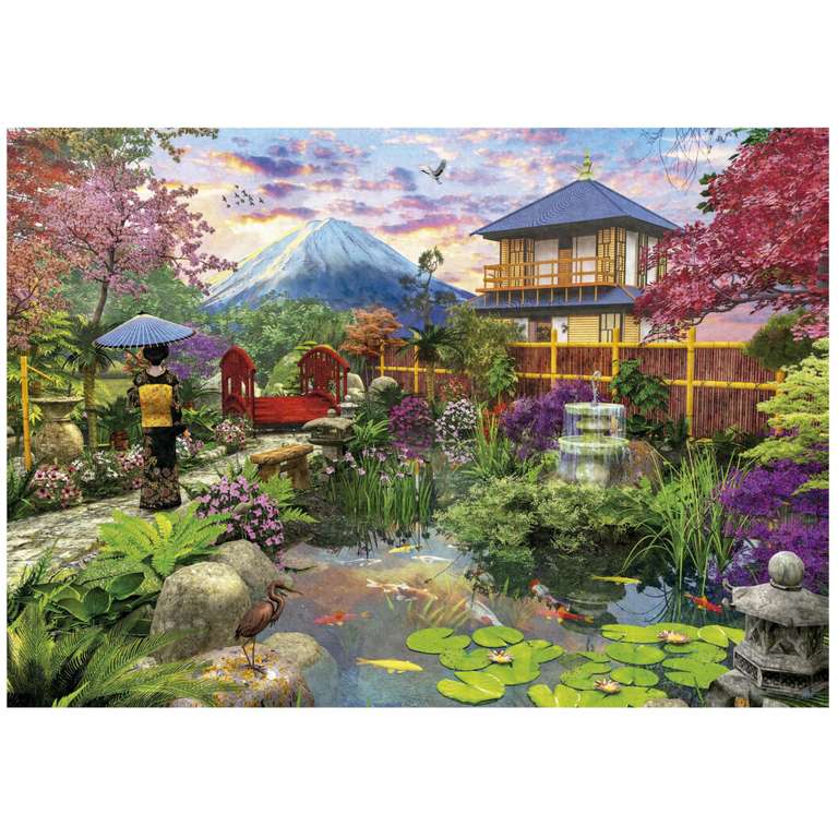 Puzzle de 1500 Educa -Jardin Japonais, 85 x 60 cm. + Colle Fix Puzzle