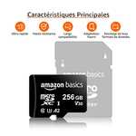Carte Mémoire microSDXC Amazon Basic A2 U3 - 256 Go, avec Adaptateur SD