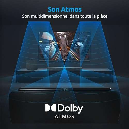 Barre de son Medion S61022 - Dolby Atmos 3.1 avec caisson de basses sans fil (Vendeur tiers)