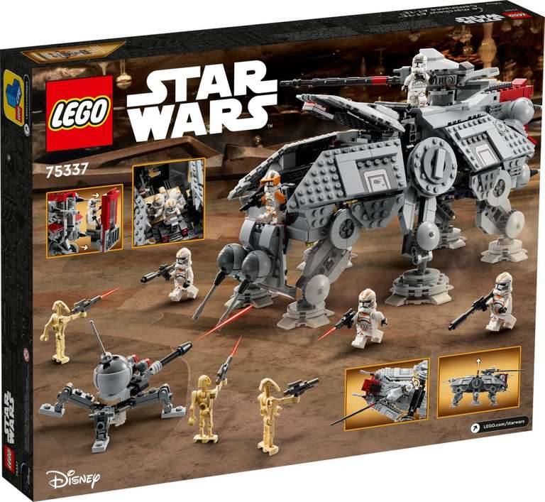 Jeu de construction Lego Star Wars (75337) - Le Marcheur at-Te (Via coupon 20€)
