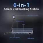 Station d'accueil pour Steam Deck AYCLIF - 6-en-1- HDMI 2.0 4K@60Hz, 3 USB A 3.0, Gigabit Ethernet, 100W (Via Coupon)