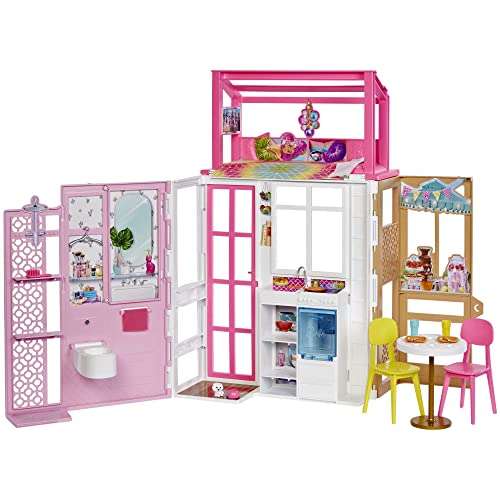 Maison Barbie à 2 étages avec accessoires - Dès 3 ans