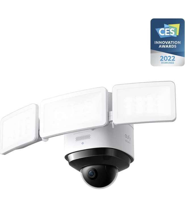 Camera de surveillance WiFi extérieure Eufy Security Floodlight Cam 2 Pro - 2K, 360° (vendeur tiers)