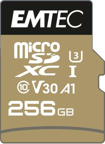 Carte microSD Emtec UHS-I U3 V30 A1 - 256 Go