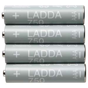 [Ikea Family] Lot de 4 Piles rechargeables AAA ladda