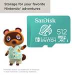 Carte mémoire microSDXC SanDisk UHS-I pour Nintendo Switch - 512 Go