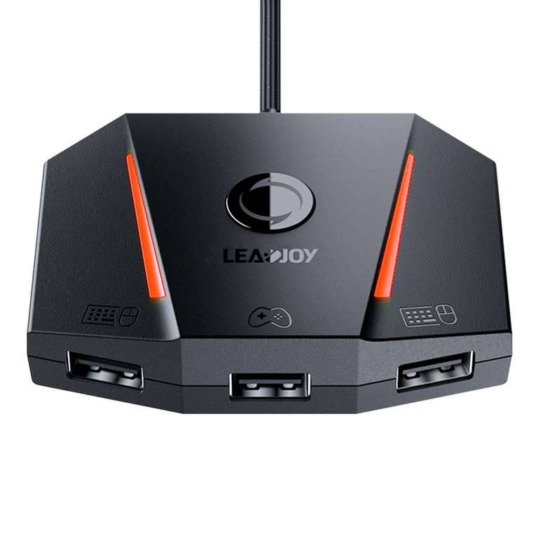 Adaptateur console pour clavier & souris GameSir LeadJoy VX2 AimBox - Compatible Xbox One/S/X, PlayStation 4 & Nintendo Switch (Entrepôt EU)