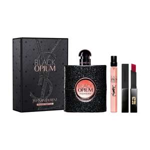 Coffret eau de parfum Yves Saint Laurent Black Opium Party Kit + vaporisateur de voyage + rouge à lèvres