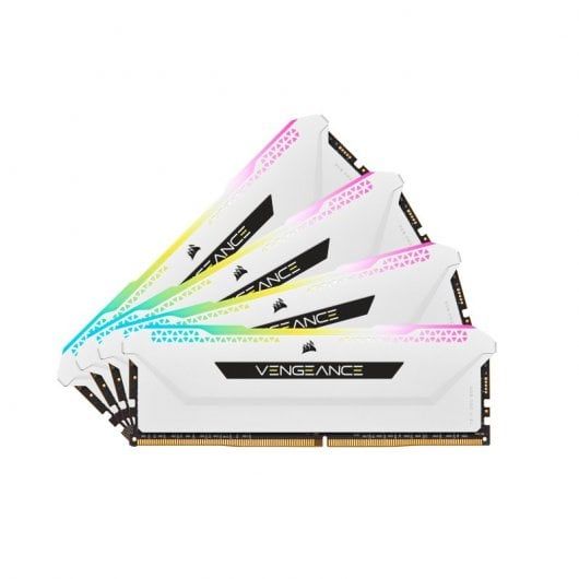 Mémoire RAM Corsair Vengeance DDR4 3200 PC4-25600 32 Go 4x8 Go CL16 - RGB Pro SL Blanc — promo Tech