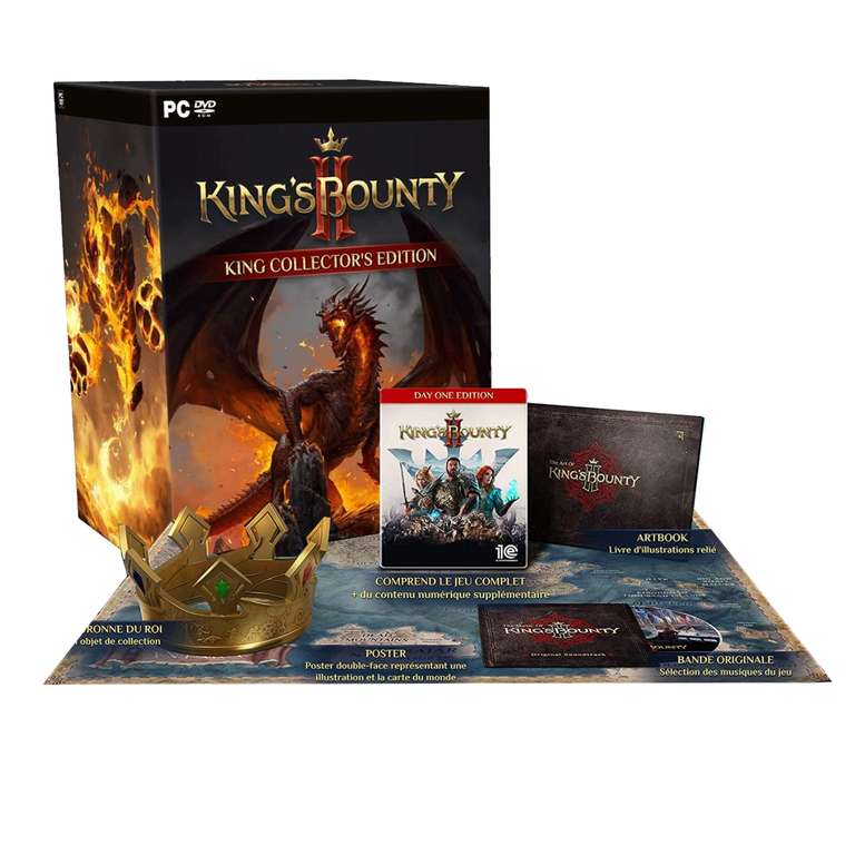 King's Bounty II Edition Collector: Le Jeu + Artbook + Couronne + Bande Son + Poster sur PC (Version consoles à 49.31€)