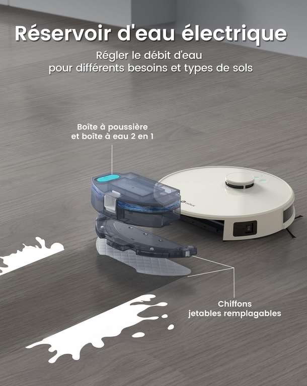 Aspirateur robot laveur connecté Lefant M1 (vendeur tiers)